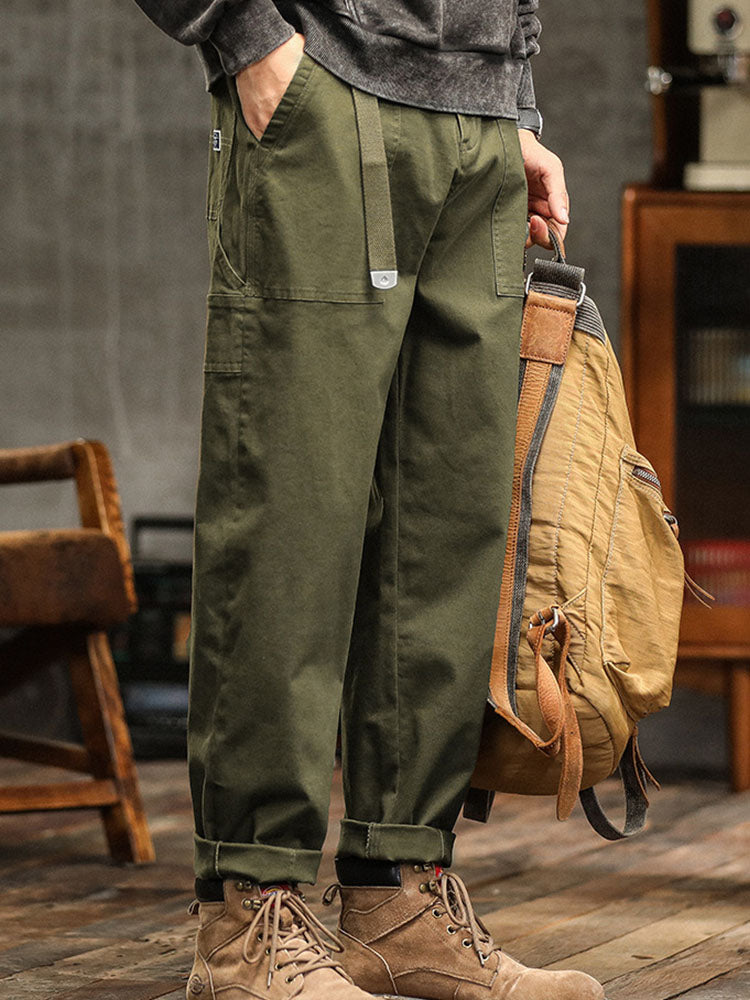 Vintage Cotton Utility Trousers