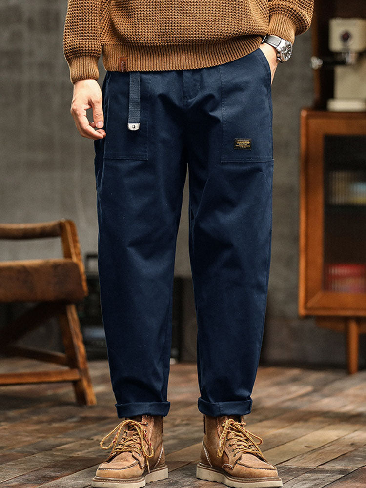 Vintage Cotton Utility Trousers