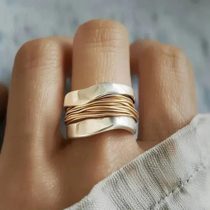 Two-Tone Wrap Ring