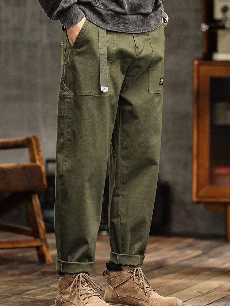 Vintage Cotton Utility Trousers