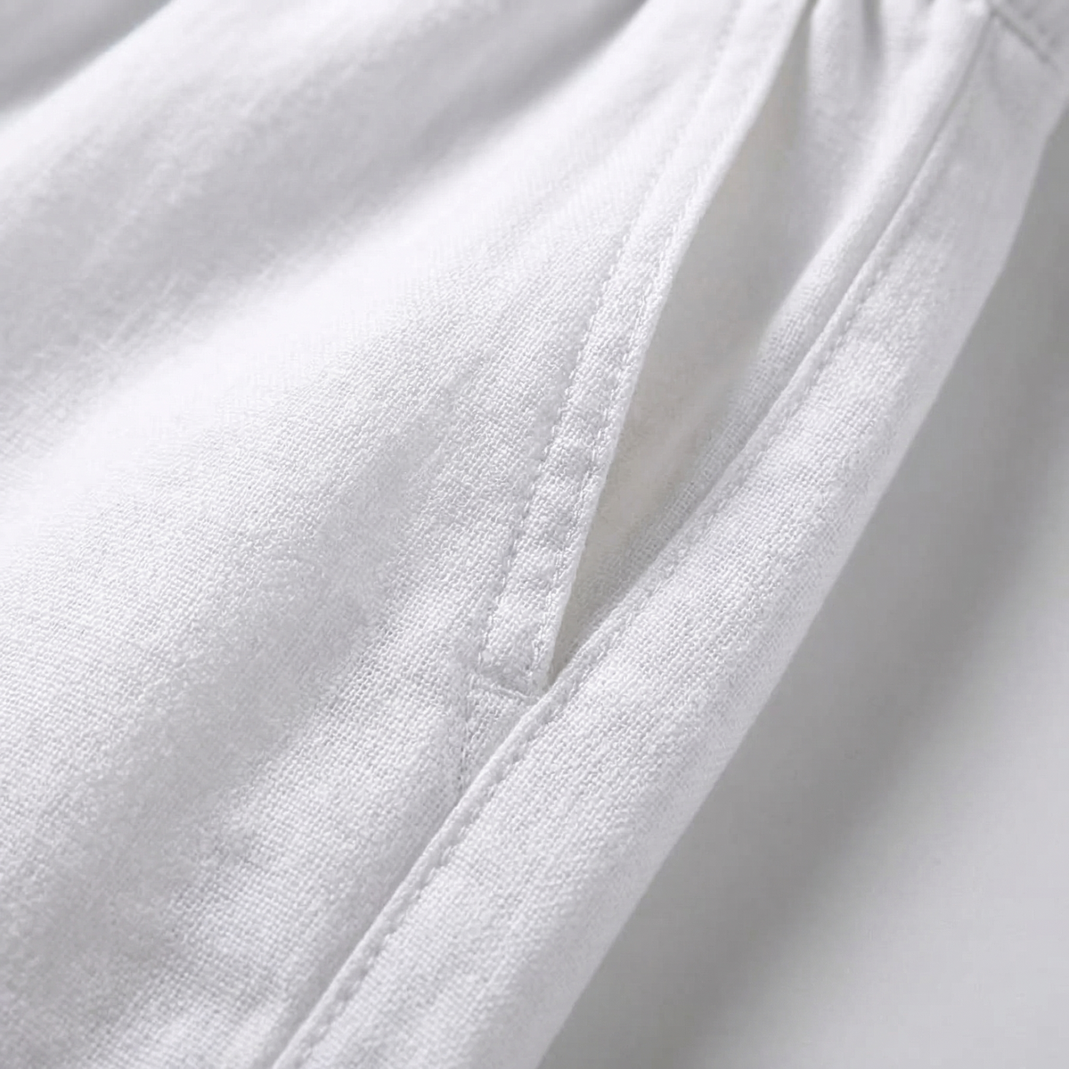 Linen-Blend Easy Trousers