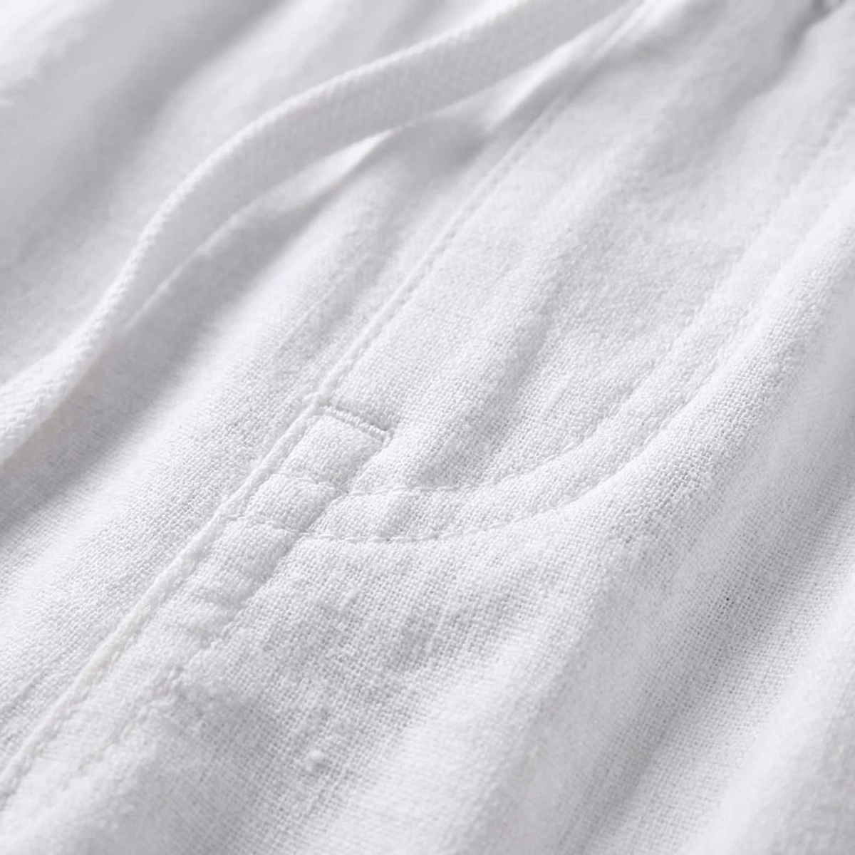 Linen-Blend Easy Trousers