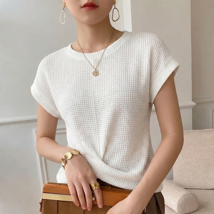 Waffle Knit Top