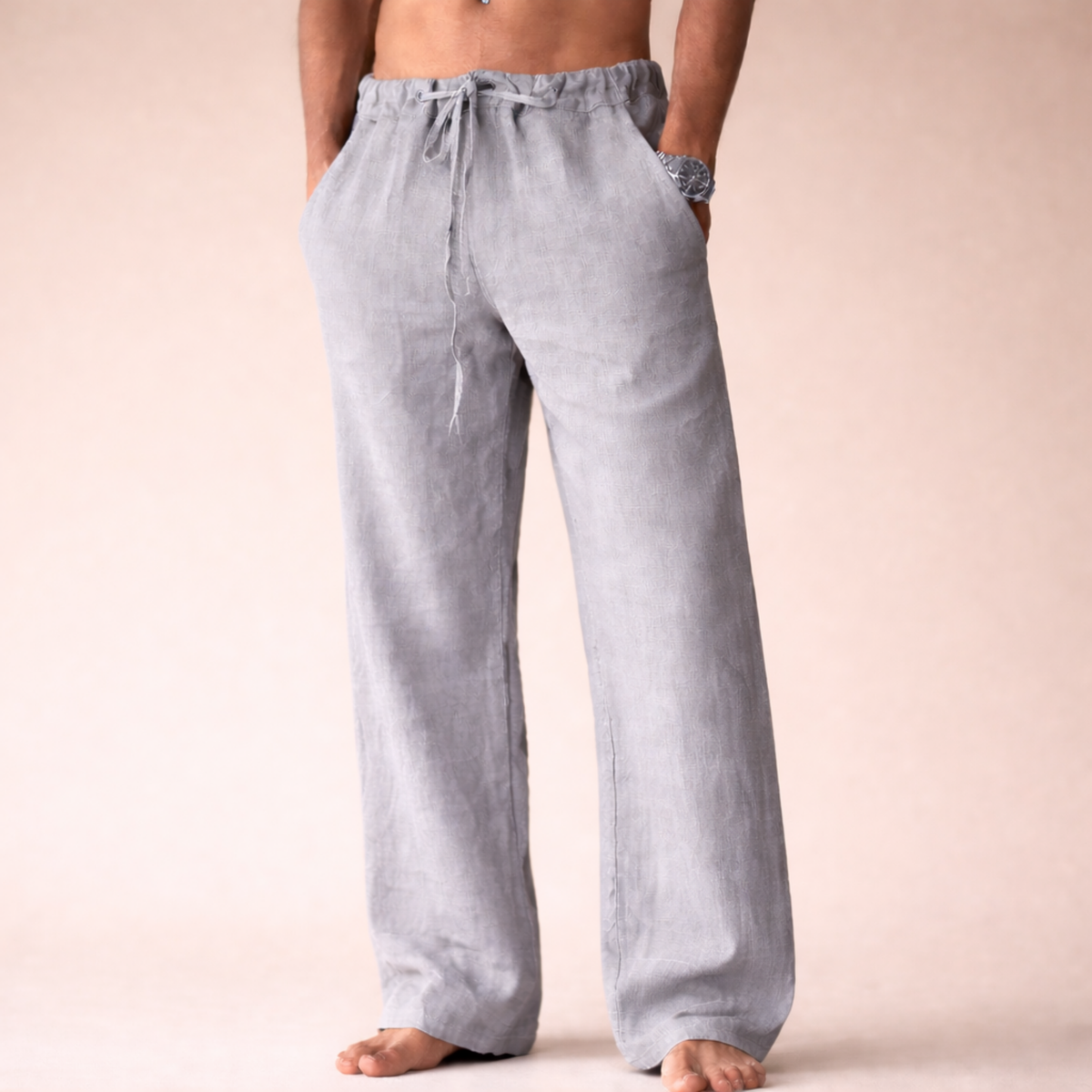 Drawstring Linen Trousers
