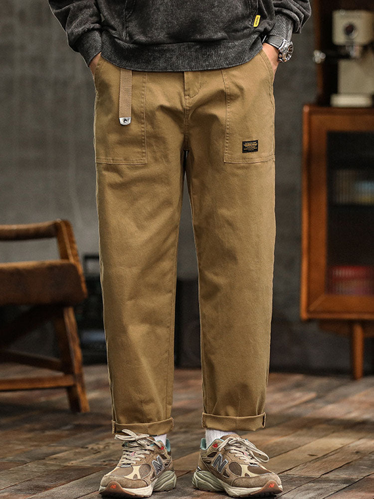 Vintage Cotton Utility Trousers