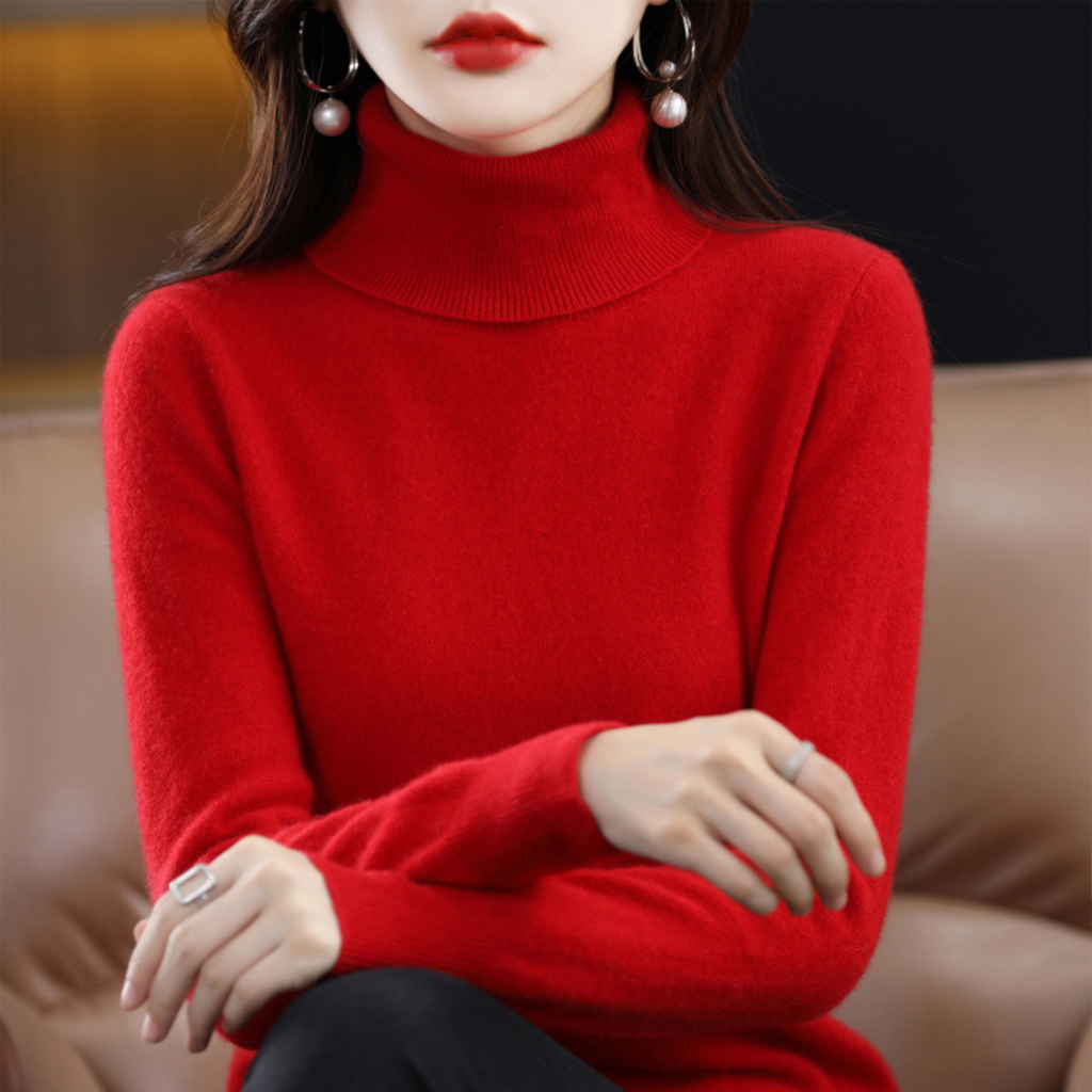 Cashmere-Blend Turtleneck
