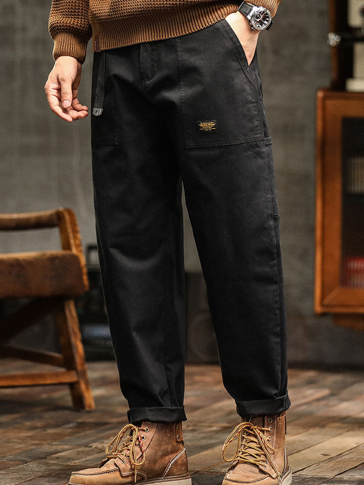 Vintage Cotton Utility Trousers