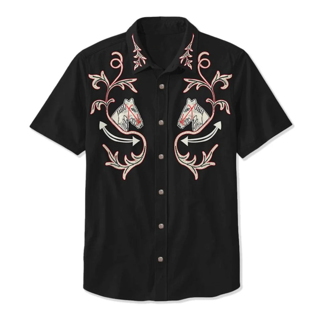 Embroidered Western Shirt