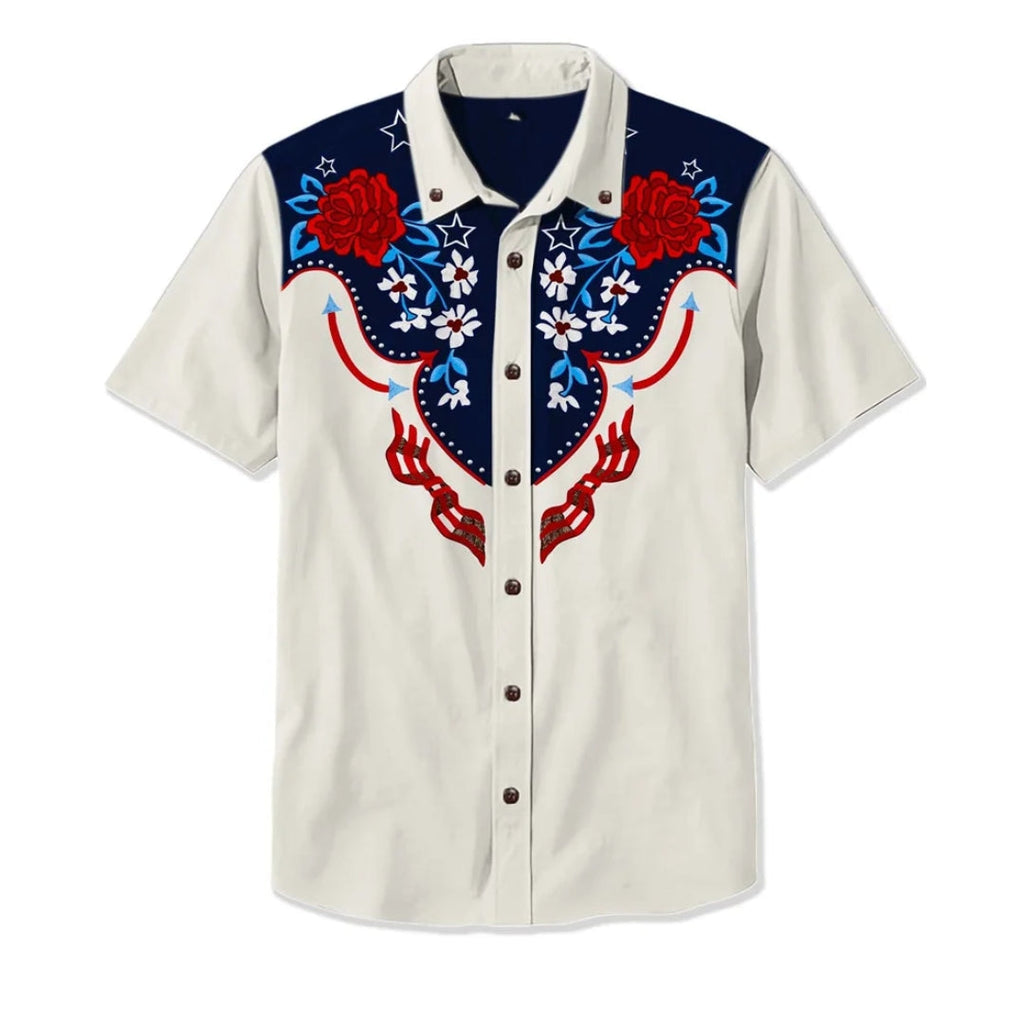 Embroidered Western Shirt