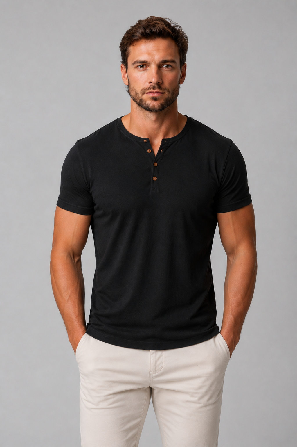 Slim Fit Henley T-Shirt