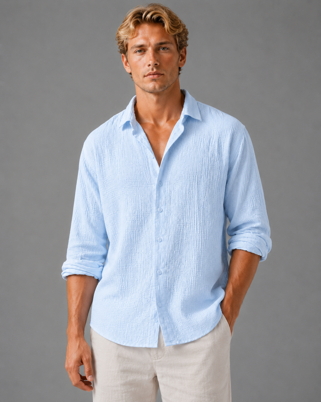 Classic Cotton-Linen Shirt