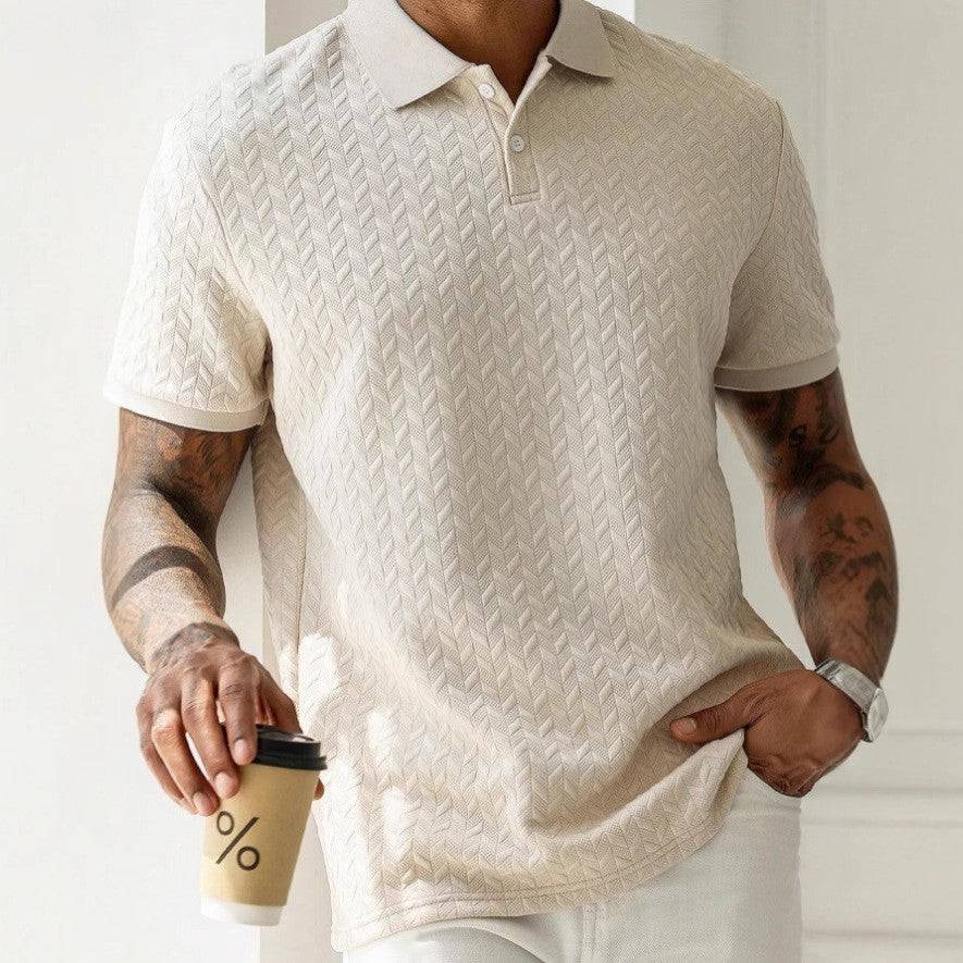 Textured Knit Polo