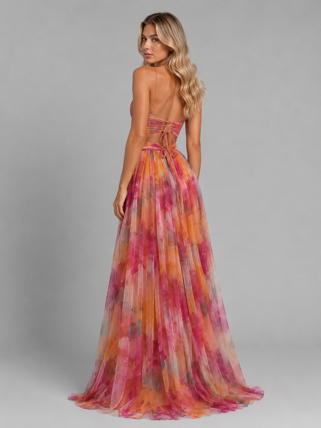 Floral V-Neck Maxi Dress