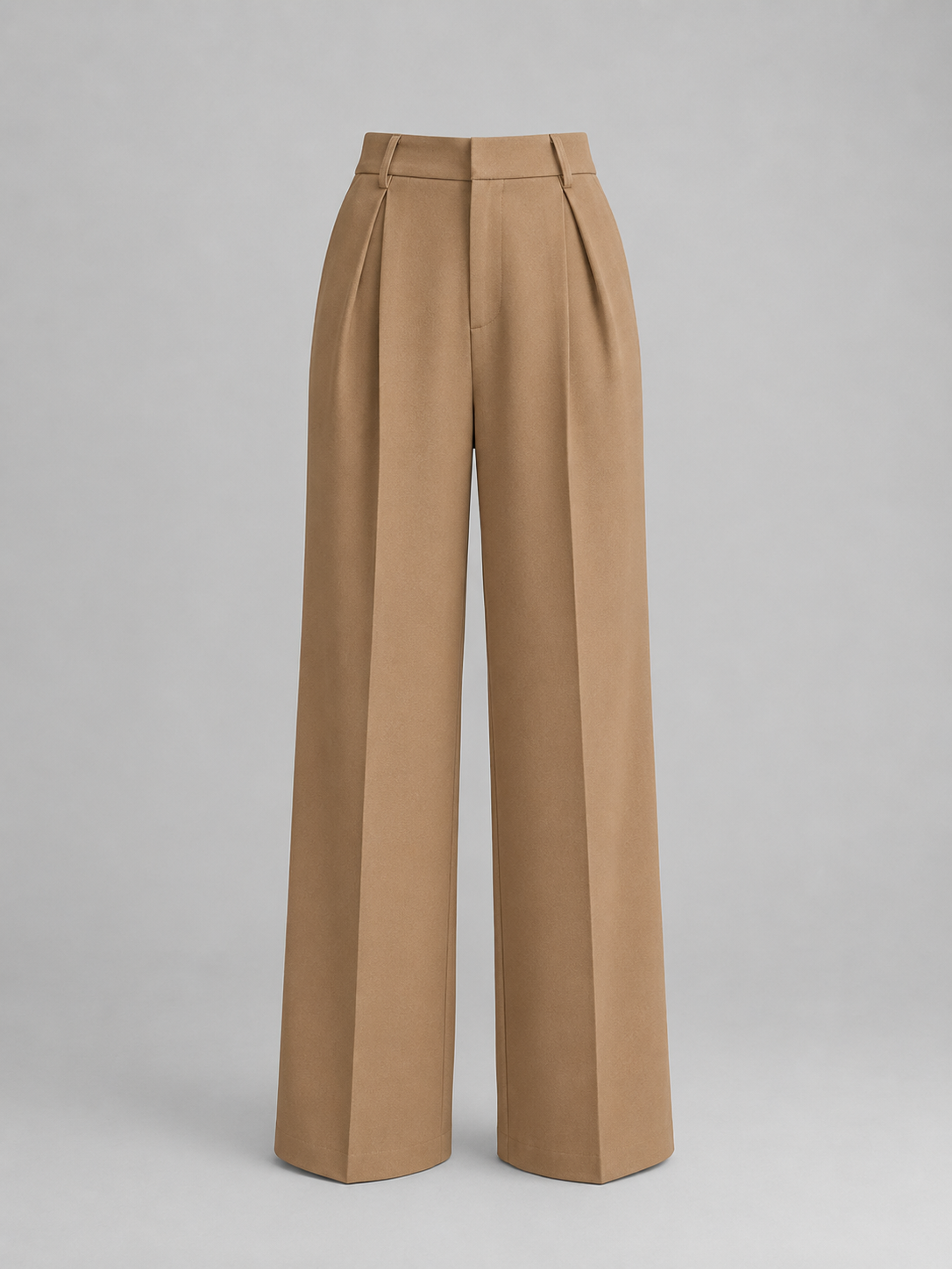 High-Waisted Wide-Leg Trousers