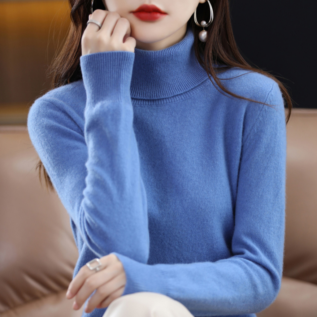 Cashmere-Blend Turtleneck