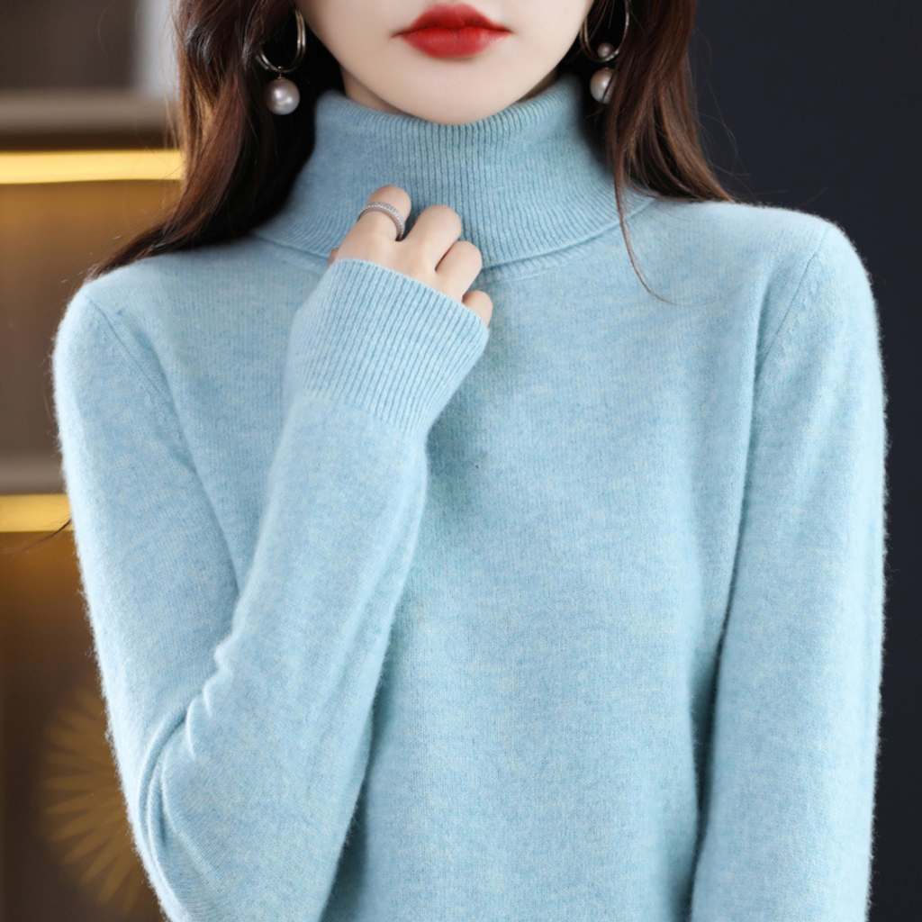 Cashmere-Blend Turtleneck