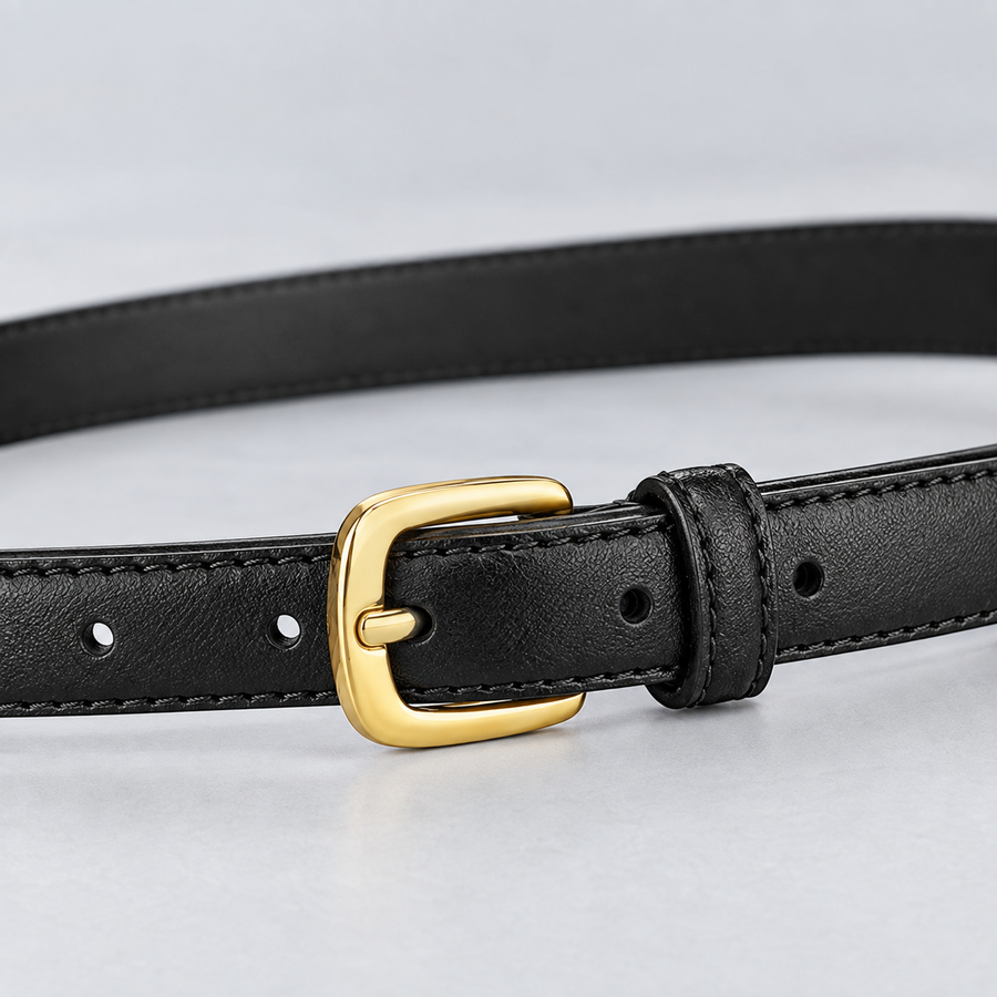 Slim Leather-Look Belt