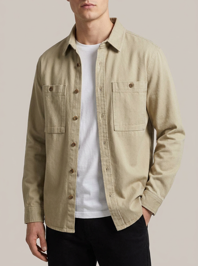 Cotton Utility Overshirt