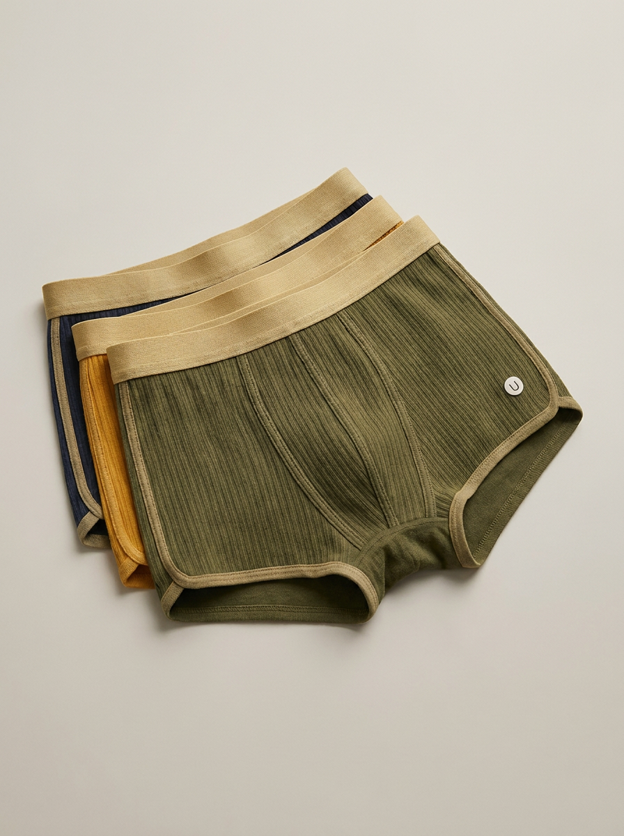 Men's Organic Cotton Boxer Briefs (Set) in Colorful