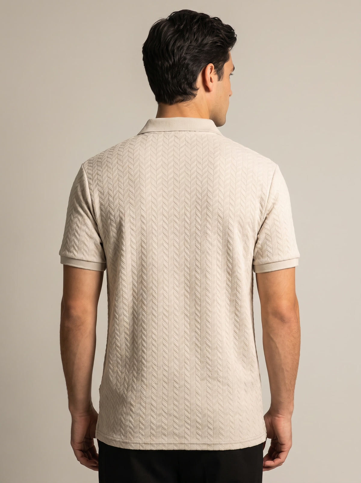 Men's Textured Knit Polo - view 9