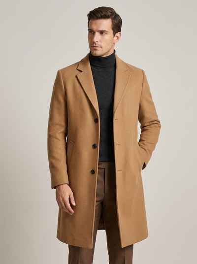 Wool-Blend Overcoat