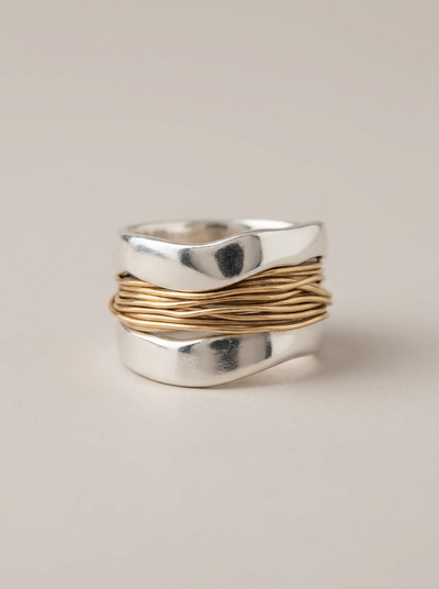 Two-Tone Wrap Ring