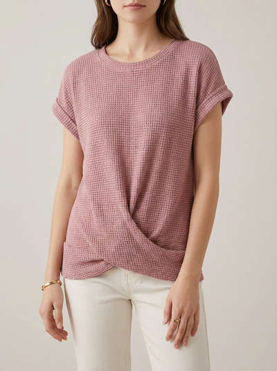 Waffle Knit Top